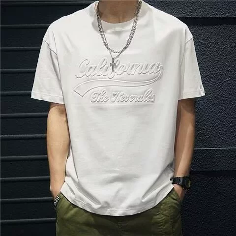 Источник производителя трехмерного принта футболка с короткими рукавами для мужчин летом свободный национальный прилив ледяной шелк тонкая дышащая повседневная футболка для мужчин