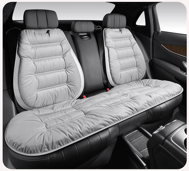 Winter General Motors Short Plush Thickened down Rear Seat Cover Cushion Seat Cover Seat Cushion Warm Cushion Non-Shedding