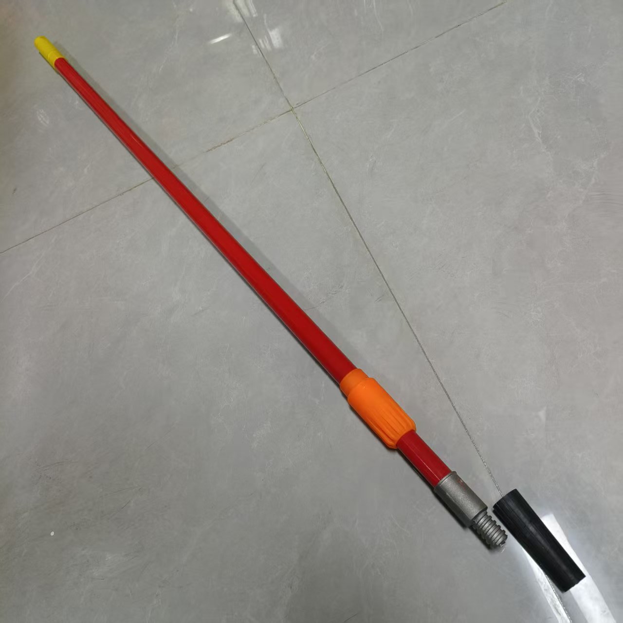 Rodillos de pintura de acero inoxidable varilla telescópica herramienta de pintura alargada varilla telescópica gruesa varilla de conexión alargada