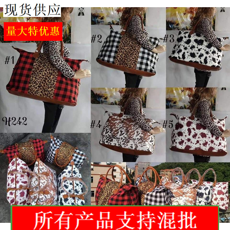 Amazon Cross-border Foreign Trade Weekend Travel Bag Large Capacity Storage Bag Ali International Independent Station Canvas Travel Bag