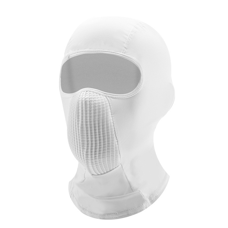 화이트 [3D 입체 통기성 메쉬-아이스 실크 헤드기어]