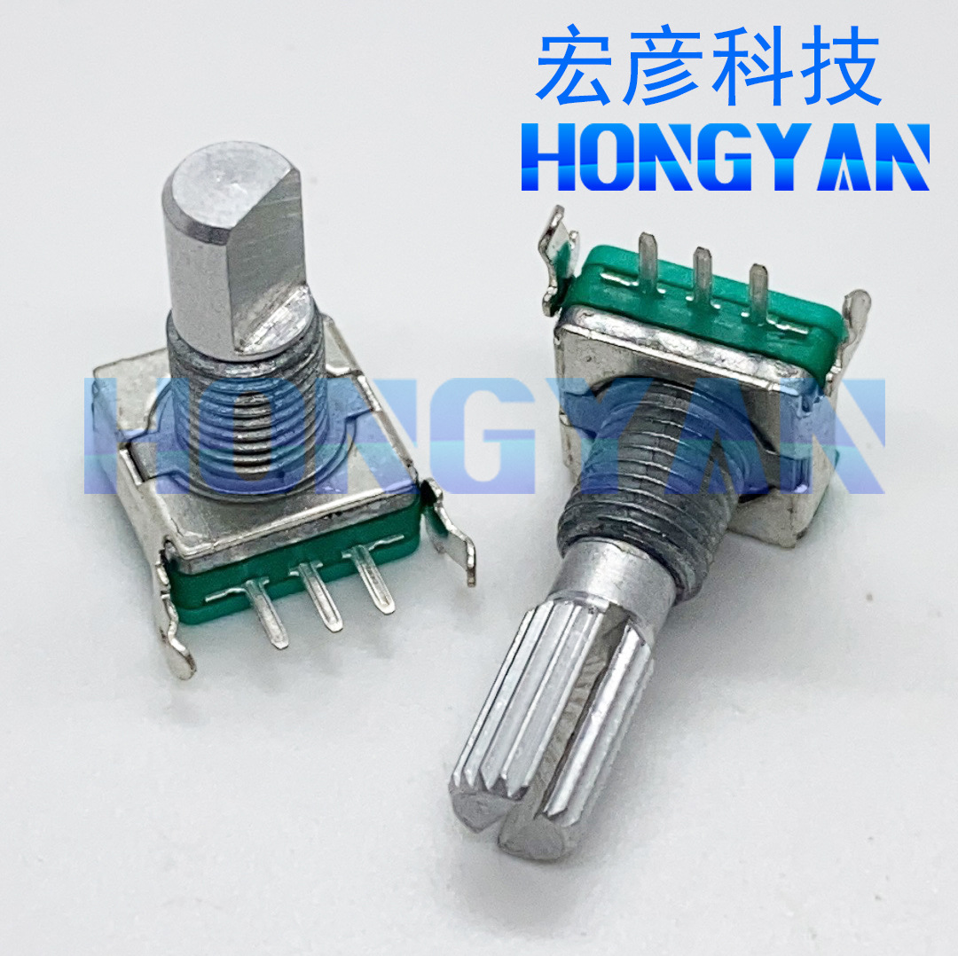 EC11编码器卧式3脚不带开关侧调编码开关360度旋转电位器厂家直销