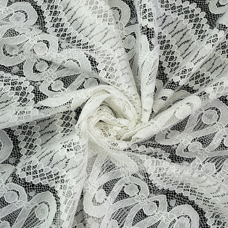 Tejido de encaje de brocado de amoníaco coreano, ropa de mujer de manga larga, fabricantes de ropa de encaje en stock