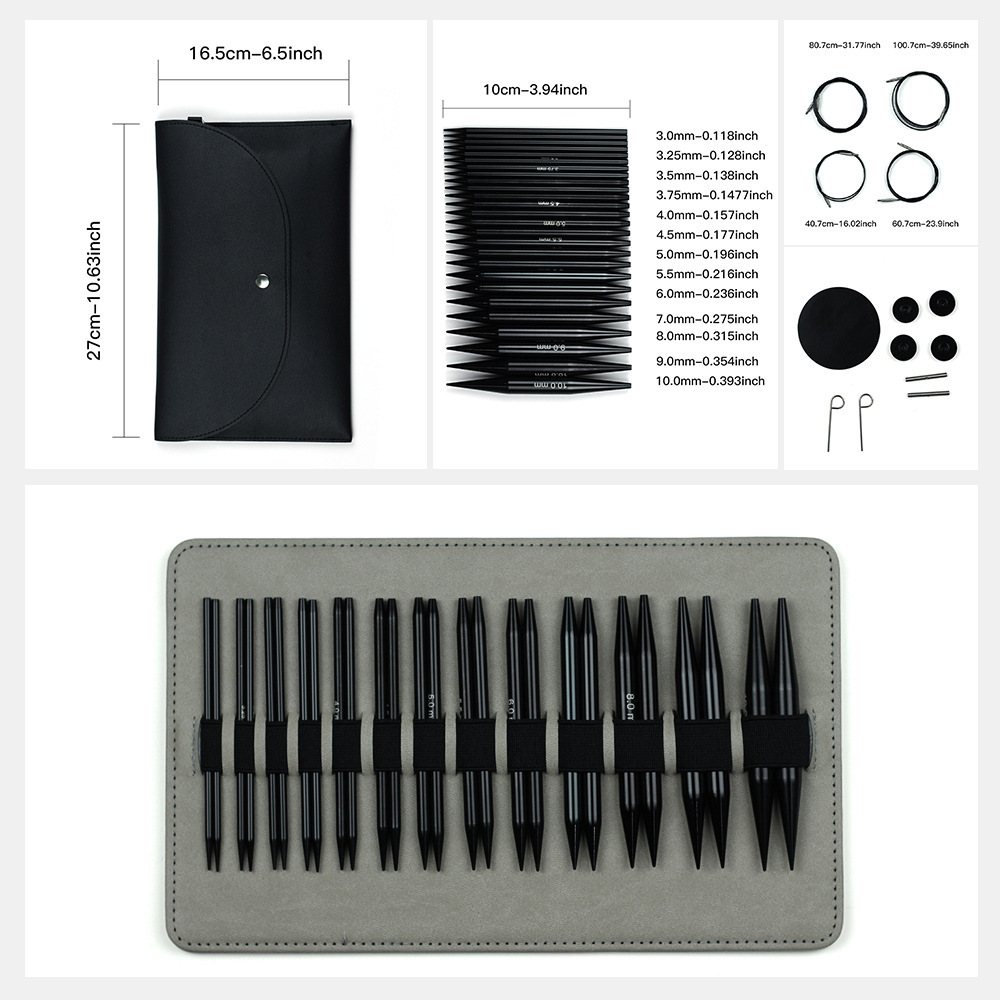 Herramientas de trenzado transfronterizas negras de óxido de aluminio desmontables 10CM13 paquete de pago