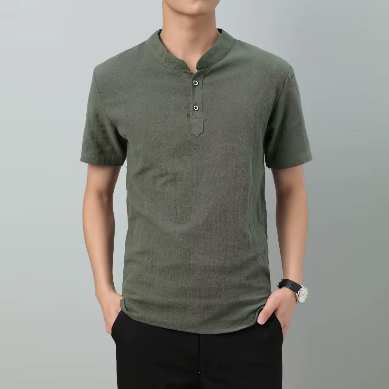 Summer thin retro shirt, T-shirt, plus size