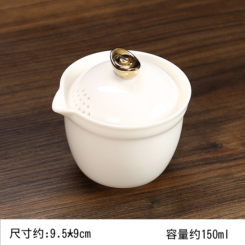 Ceramic big tea cup, anti-scald