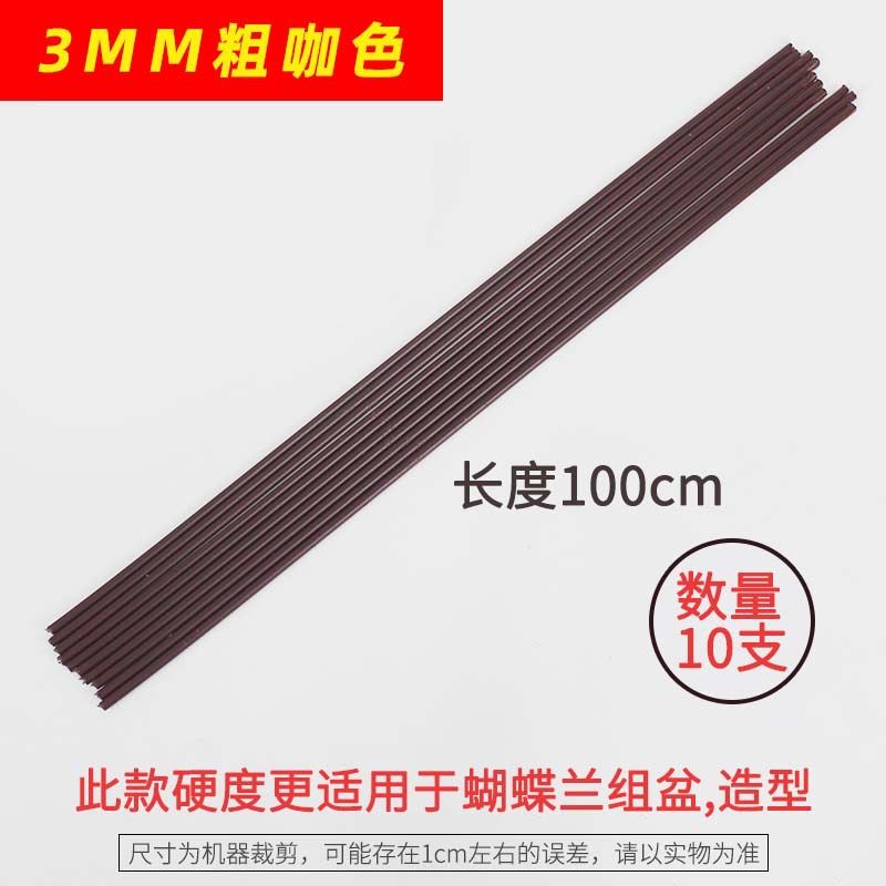 3mm brown 100cm long 10 pieces (comes with protective cap)