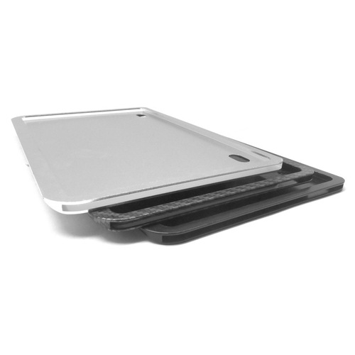 Double-layer motorcycle license plate frame aluminum alloy carbon pattern license plate frame billboard frame car dealer license plate frame car frame