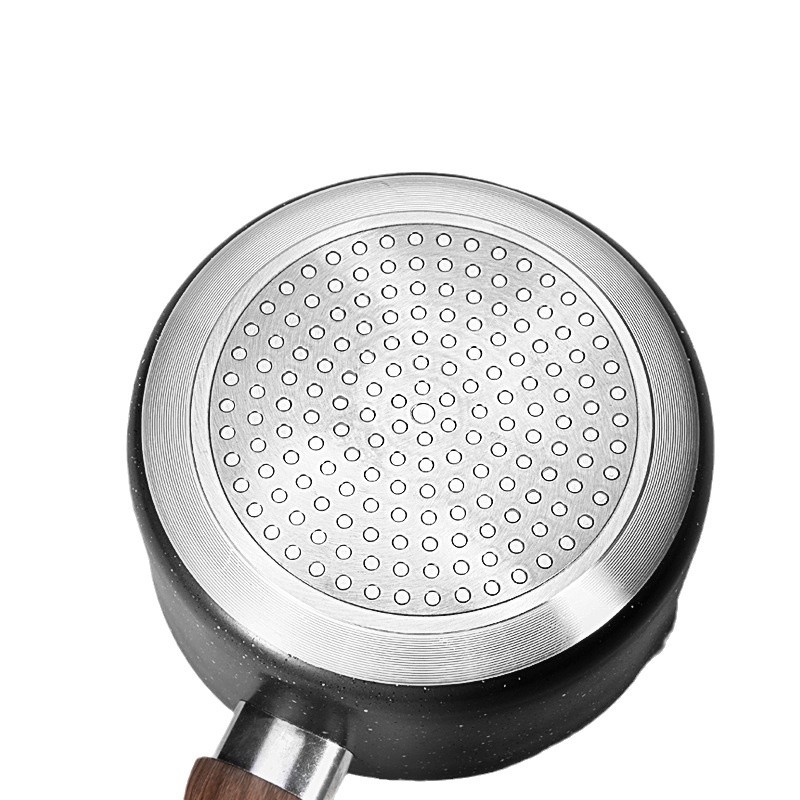 Suministro directo de fábrica hogar sartén antiadherente fideos instantáneos olla maifan piedra recubierta olla de leche doble cocina de inducción inferior disponible