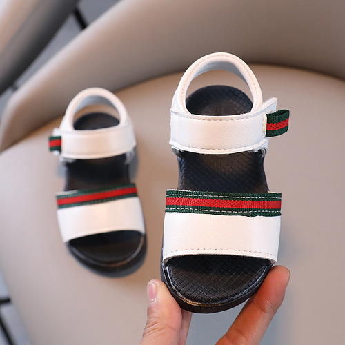 Dropshipping boys' sandals, soft-soled beach shoes, female infant sandals, 2024 summer new baby toddler shoes