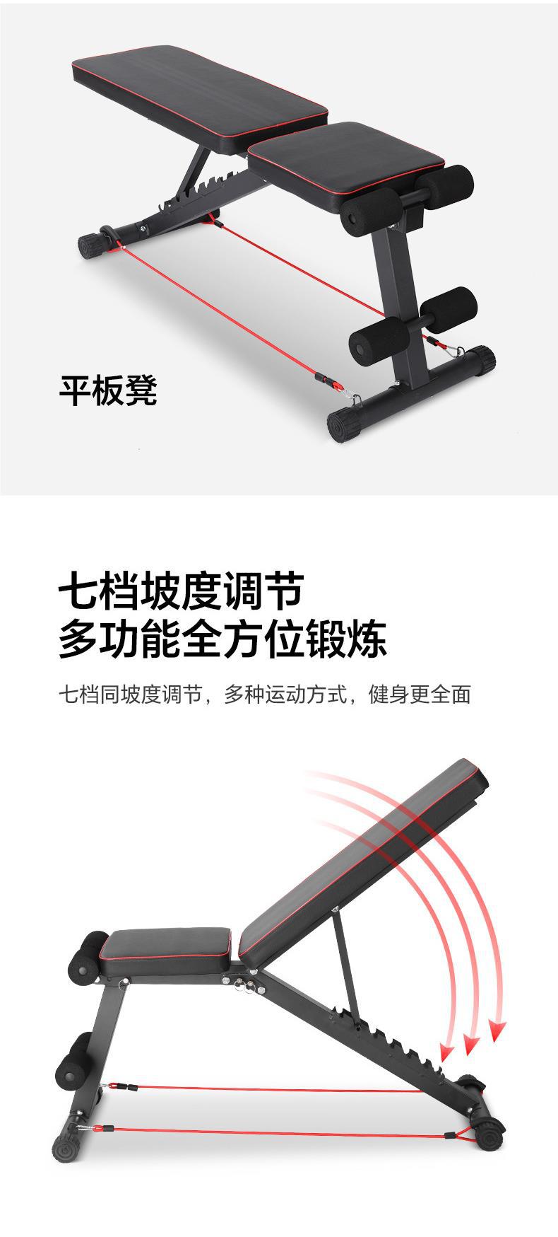 Description Picture 3 of itemFactory Direct Folding Weight Bench Fitness Chair Gym Adjustable Strength Training Bench for Fitness Exercise.