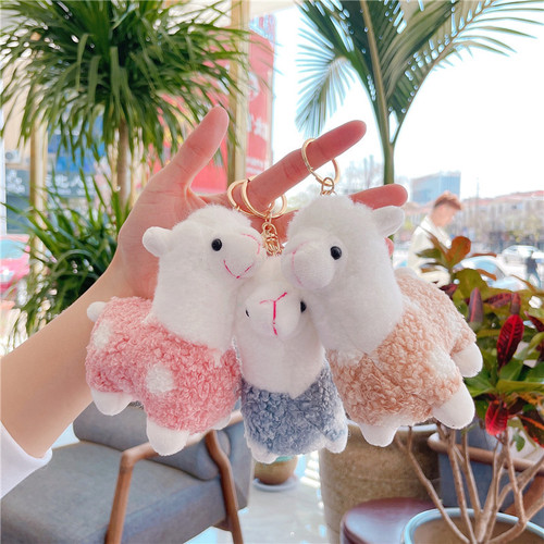 Alpaca doll plush toy small pendant wholesale bag pendant keychain doll event gift