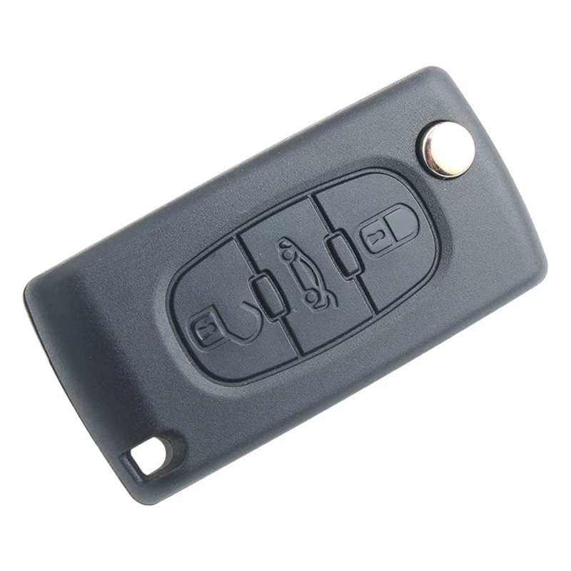 Подходит для ключа с логотипом Shell Peugeot 307 408 308 407 Ситроен Автомобильный складной ключ Shell