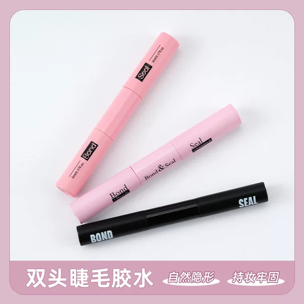 Foreign Trade New Double-Headed False Eyelash Glue Super Sticky Long-Lasting Styling Natural Eyelashes Self-Grafting Eyelash Cream Wholesale