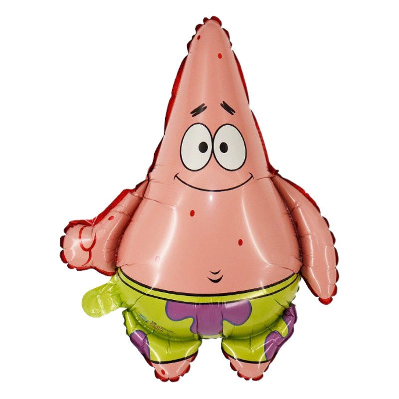 Трансграничный Новый мультяшный анимационный тематический костюм в форме губки Боба, детский костюм для дня рождения, воздушный шар из алюминиевой пленки