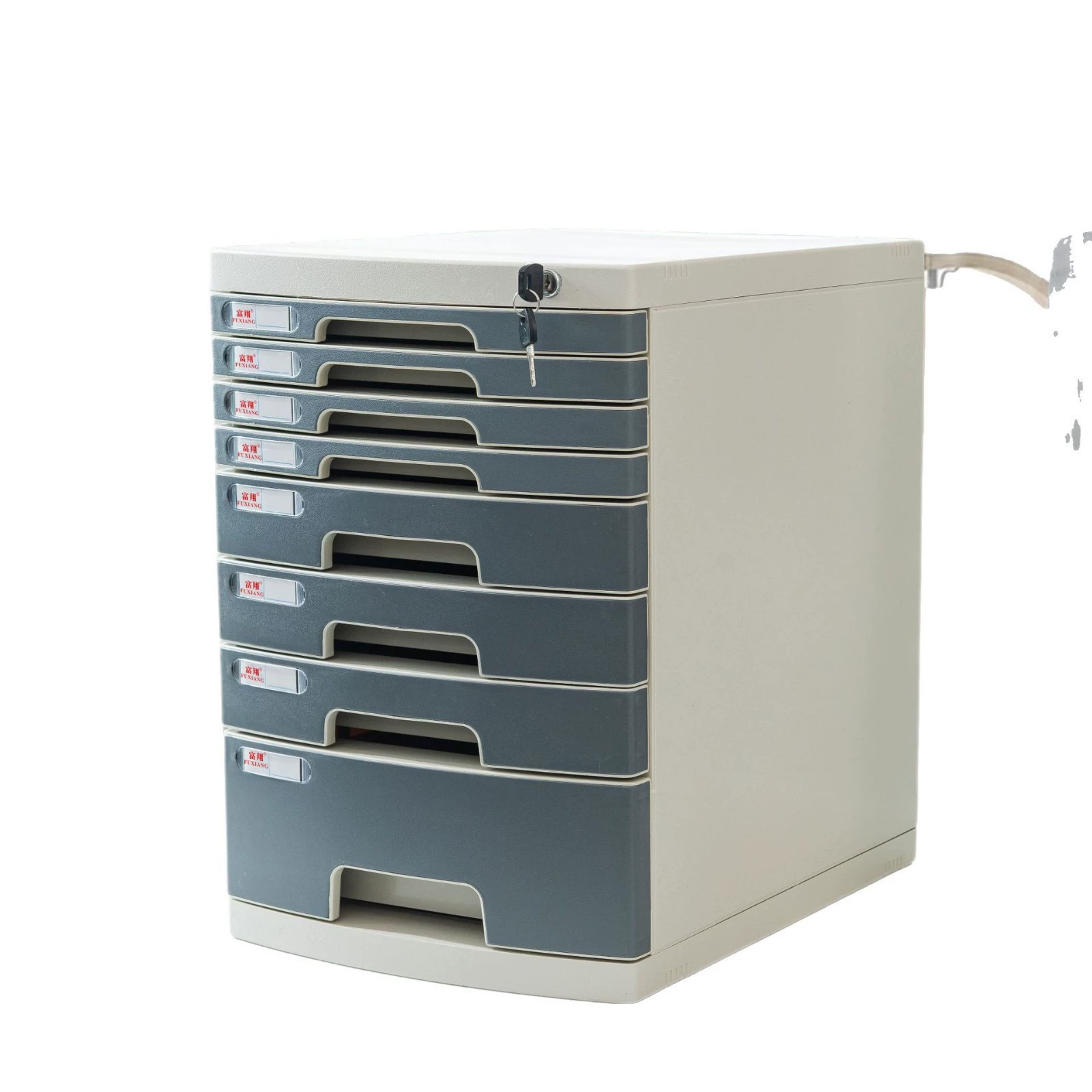 富翔 26431A Desktop lockable file cabinet office A4 drawer storage organizer file folder storage box