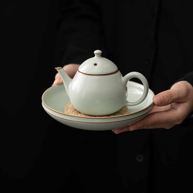 Горшок Tianqing Ru Kiln Cheng Tea Couping Pits Сухая тарелка для чайных блюд