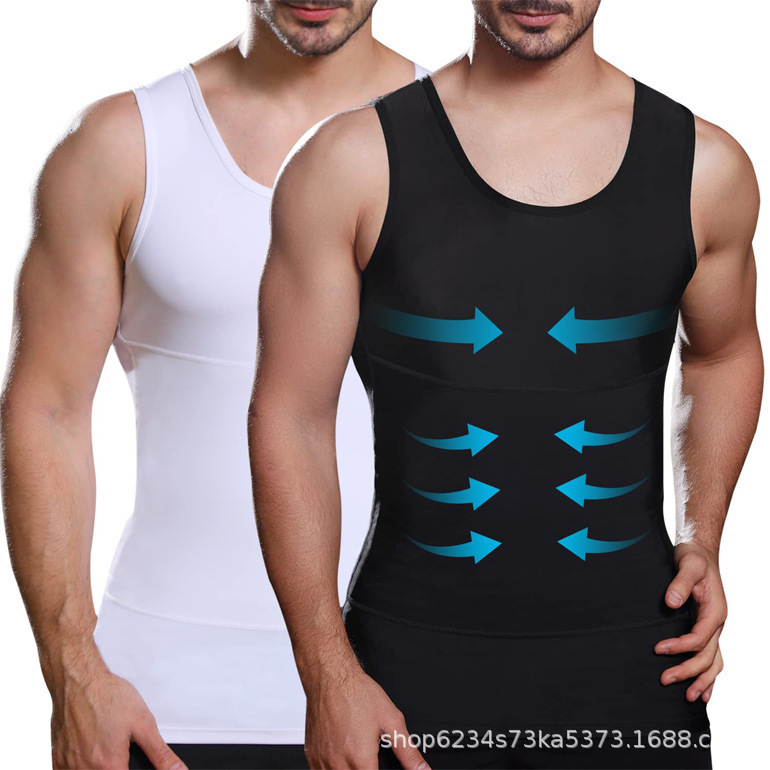 Men's Vest for Concealing Belly and Shaping Body, 3Rd Generation Tummy Control Shapewear, Invisible Breathable Slimming Top