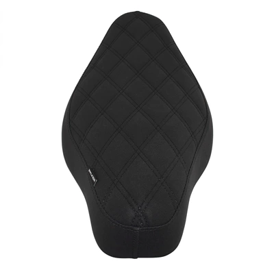 Suitable for this-field cub CC110 Cross Cub modified integrated seat bag front and rear cushion conjoined seat cushion (Motorcycle cushion) - black-grid-style