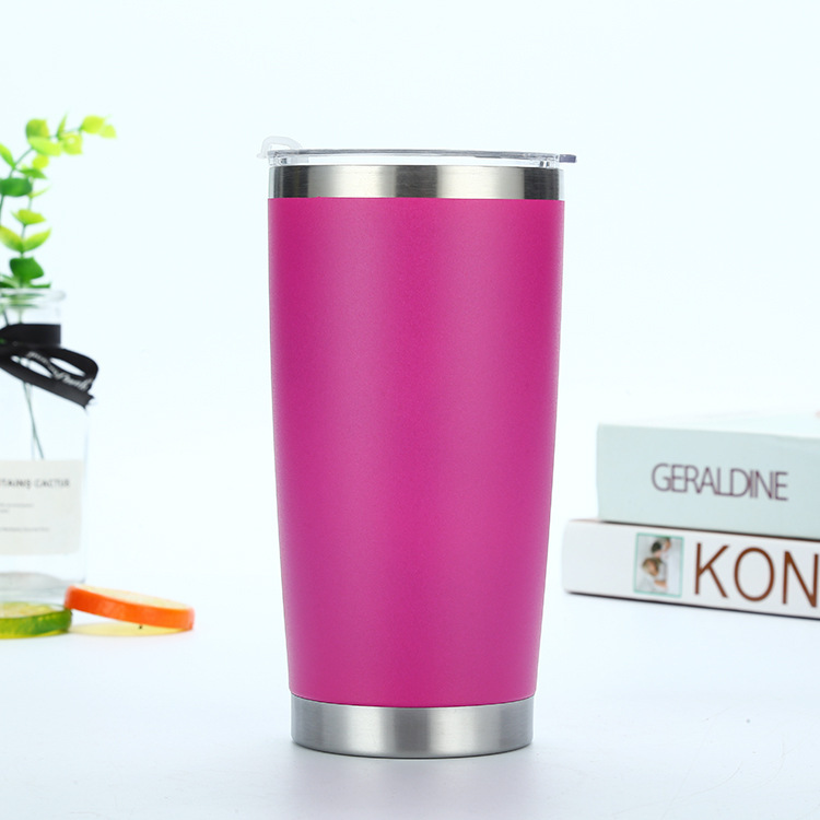 ソースメーカー外国貿易スプレープラスチック 20oZ ステンレス鋼車載魔法瓶カップ真空ビールカップ屋外アイスカップ|undefined