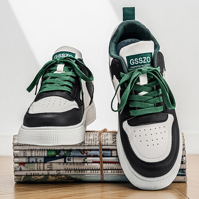 Men's Versatile Trendy Shoes, Thick-Soled Height-Increasing Casual Shoes, Fashionable, Comfortable, Non-Slip Sports Snea_vogvips.com