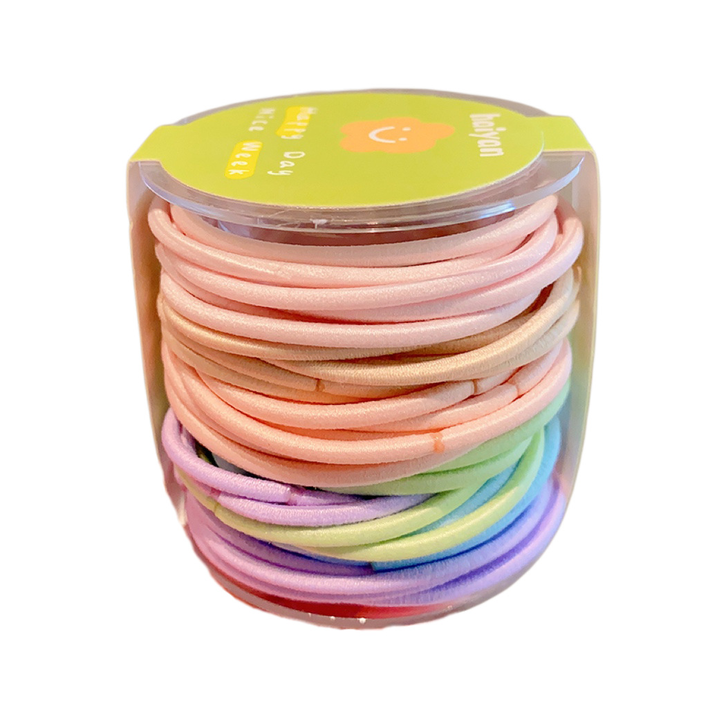 Las muchachas de la banda de goma del lazo del pelo de los niños no hacen daño a la cuerda del pelo banda elástica del pelo del bebé banda de goma colorida de la muchacha de la cuerda