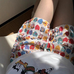 ハラダ治漫画ポケットショーツパジャマショーツ女性の夏カジュアルルーズアウタールーズウォーキングパンツホームパンツ