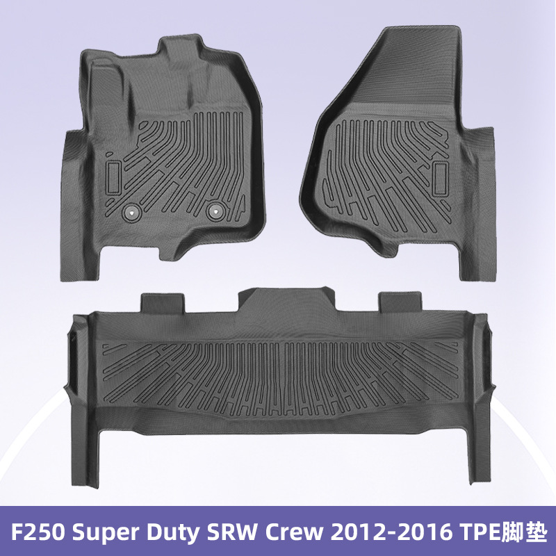 Para F250 Super Duty SRW crew2012 - 2016 3D TPE para todo el tiempo