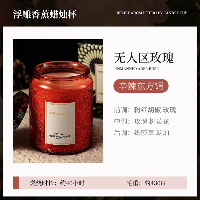 手作り創意レリーフ香薫ろうそく高級感プレゼント誕生日プレゼント高颜値装飾プレゼント置物|undefined