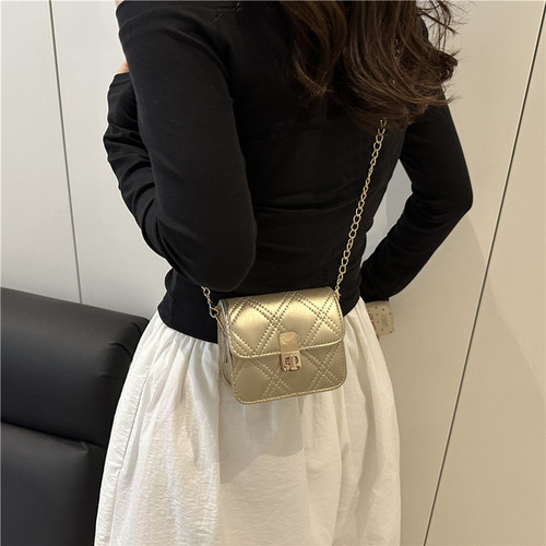 Bag 2025 Summer Crossbody Bag Women Chain Bag with a Touch of Luxury Mini Grid Small Square Clutch Shoulder Bag