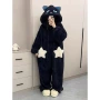 连体外穿加厚冬季家居服