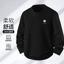 春秋季百搭休闲港风潮薄款长袖T恤男2025新款索罗娜打底宽松圆领