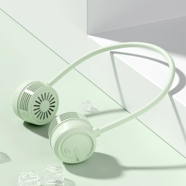 Ear clips, green air fan