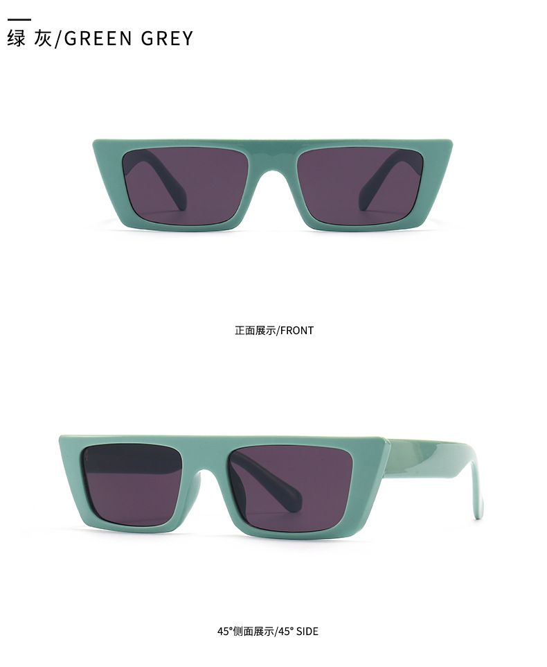 European And American Solid Color Trend Retro Fashion Sunglasses display picture 10