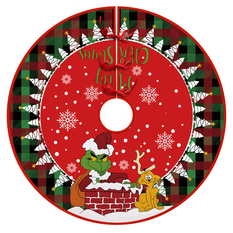 クリスマスツリーのスカート グリンチ クリスマス フェスティバル パーティー デコレーション ツリー スカート グリンチ クリスマスツリー デコレーション オーナメント ツリー スカート|undefined