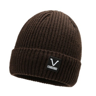 [fleece-lined thickening] brown V standard