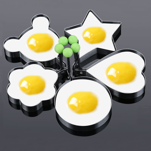 Thickened stainless steel omelette model love-shaped omelette mold creative omelette ring fried egg poached egg grinding tool