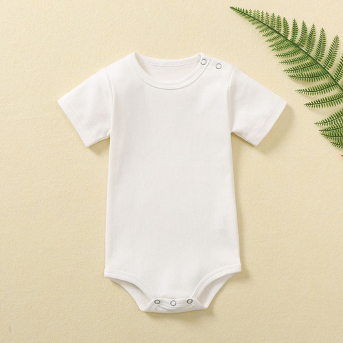 ins Newborn Baby Clothes Summer One-piece Clothes Triangle Harness Men and Women Baby Summer Romper Short Sleeves
