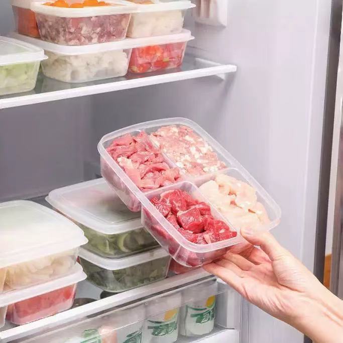 冰箱专用冻肉分格盒子冷冻分装冷冻收纳盒备菜盒保鲜盒厨房密封盒|undefined