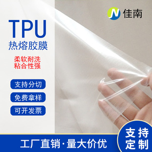 Tpu Hot Melt Adhesive Film, Direct Sale from Shishi Jiannan Factory, High Temperature Resistant, Washable Clothing Film, Ultra-Thin