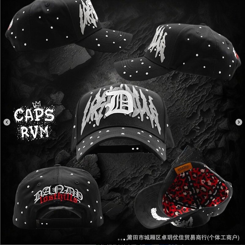 新款DANDY Hats棒球帽字母刺绣嘻哈帽调节帽时尚帽子 D-1|undefined