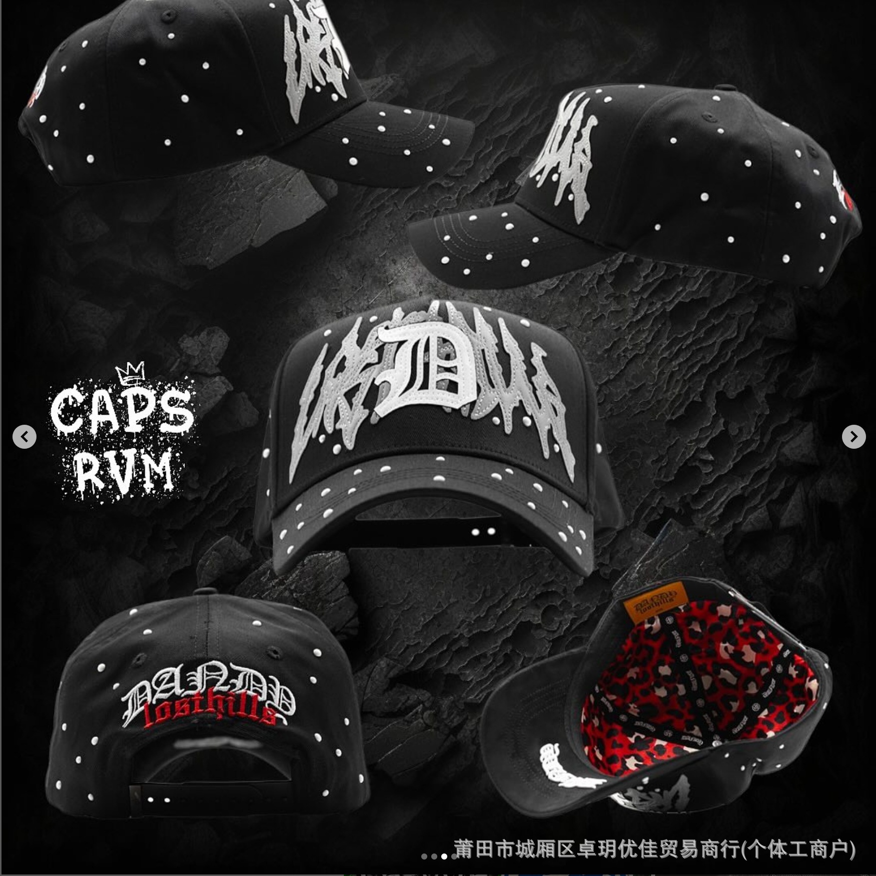 Nuevo sombrero de béisbol DANDY sombrero de letras punzadas sombrero de ajuste sombrero de moda sombrero D - 9