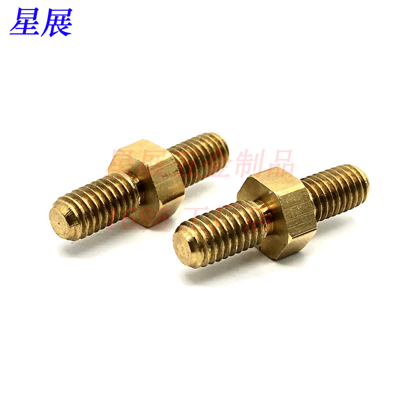 316/304/303不锈钢/碳钢铁/黄铜双头牙螺丝螺栓双头牙链接螺丝钉