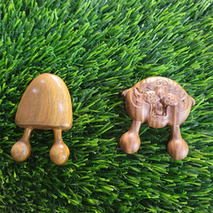 綠檀木鼻刮 虎頭鼻刮按摩鼻子蝸牛按摩刮 緩解疲勞