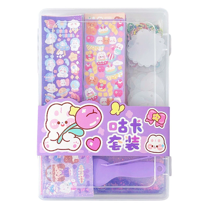 Креативная наклейка на карту Goo костюм Детская игрушка Goo Chuck девушка ручная наклейка на счет полный набор Goo Card костюм материал сумка