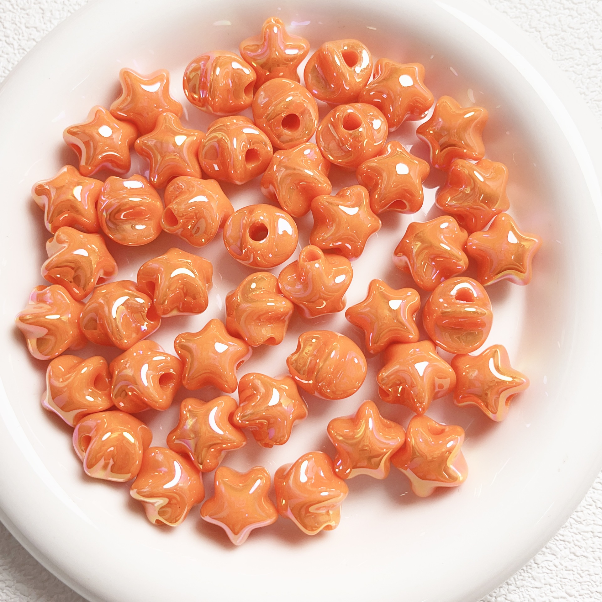 12g Weight Beads Jewelry Making Type DIY Jewelry Accessories Classification Smooth Embellishment 10 PCS/Package Quantity Acrylic Material Pentagram Pattern All Seasons Season UV plating Design Cute Style 10 PCS/Package Acrylic Pentagram Smooth DIY Jewelry Accessories Beads 2