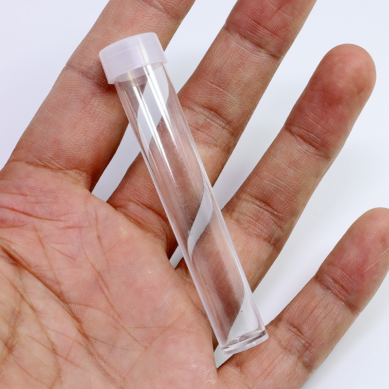 Botella de tubo de ensayo 5G botella de plástico botella de polvo brillante botella de polvo de oro con lentejuelas botella de polvo seco sub-embalaje botella de polvo flash botella de Tubo Transparente