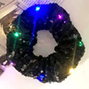 Summer new stage effect LED sequins large intestine circle hair ring fashion cute sports bundle hair hoop hair hoe