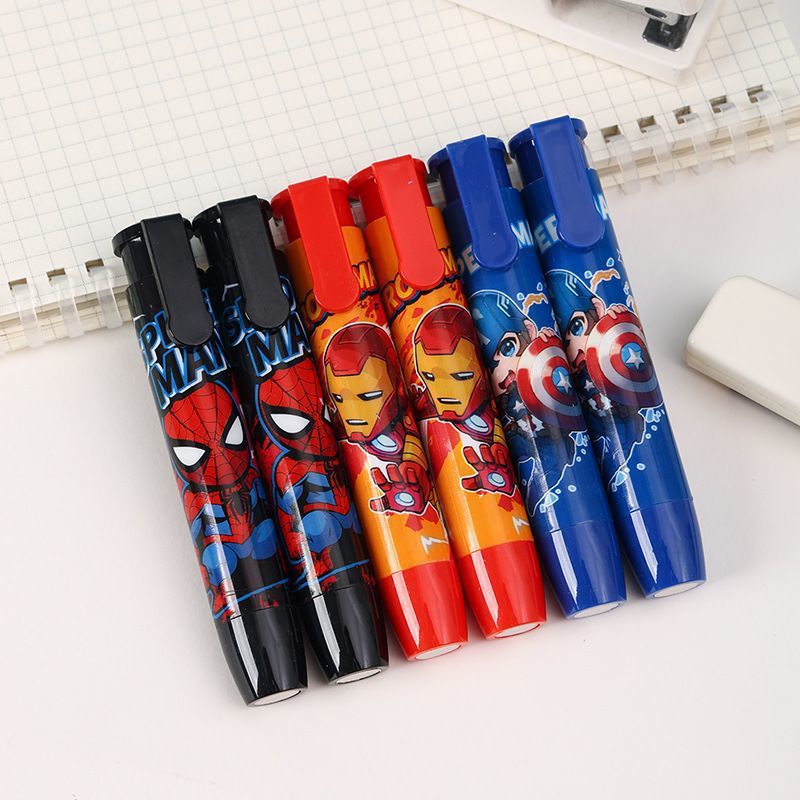 Marvel pulsar el borrador de goma de los Vengadores Q edición de dibujos animados adorables niños estudiantes especiales Spider-Man goma de goma