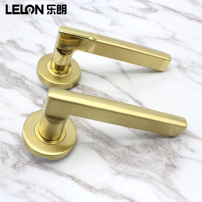 Manija de puerta interior de acero inoxidable 304 estándar europeo, varios colores disponibles, manija de puerta magnética silenciosa para dormitorio de casa